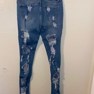 Fashion Nova Distressed Skinny Jean